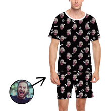 Load image into Gallery viewer, Custom Photo Pajamas For Men Dog Paw Footprint
