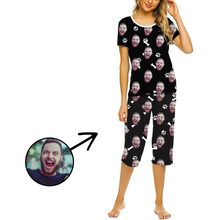 Load image into Gallery viewer, Custom Photo Pajamas For Women Dog Paw Footprint

