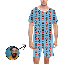 Load image into Gallery viewer, Custom Photo Pajamas For Men Heart I Love My Friend
