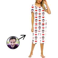 Load image into Gallery viewer, Custom Photo Pajamas For Women Heart I Love My Friend
