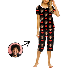 Load image into Gallery viewer, Custom Photo Pajamas For Women Heart My Loved One&#39;s Face
