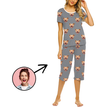 Load image into Gallery viewer, Custom Photo Pajamas For Women I Love My Dog
