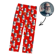 Load image into Gallery viewer, Father&#39;s Day Custom Photo Pajamas Pants Merry Christmas
