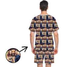 Load image into Gallery viewer, Custom Photo Pajamas For Men Whole Photo
