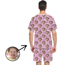 Load image into Gallery viewer, Custom Photo Pajamas For Men Dog Footprint
