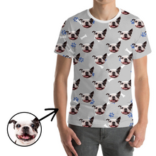 Load image into Gallery viewer, Custom Photo T-shirt Unisex Dog Paw Footprint
