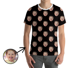 Load image into Gallery viewer, Custom Photo T-shirt Unisex I Love My Dad
