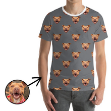 Load image into Gallery viewer, Custom Photo T-shirt Unisex I Love My Dog
