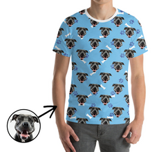 Load image into Gallery viewer, Custom Photo T-shirt Unisex Dog Paw Footprint
