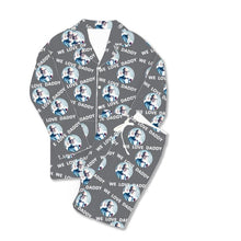 Load image into Gallery viewer, Father&#39;s Day Custom Photo Pajamas We Love Daddy Grey
