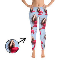 Load image into Gallery viewer, Custom Photo Leggings Whole Girlfriend Photo
